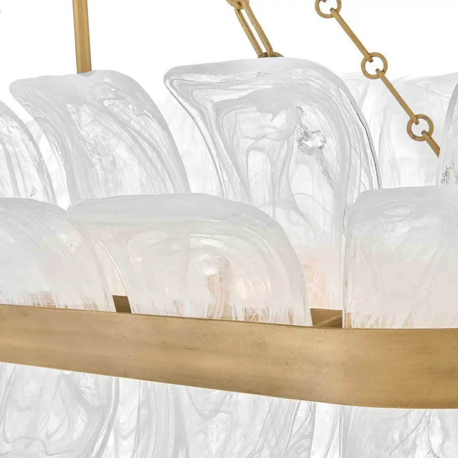 Fleur Large Ten-Light Linear Chandelier - Image 4