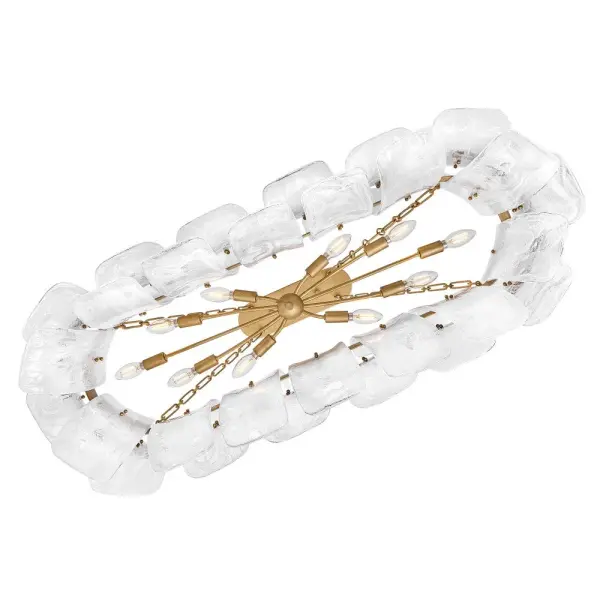 Fleur Large Ten-Light Linear Chandelier - Image 6