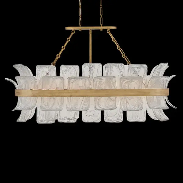 Fleur Large Ten-Light Linear Chandelier - Image 8