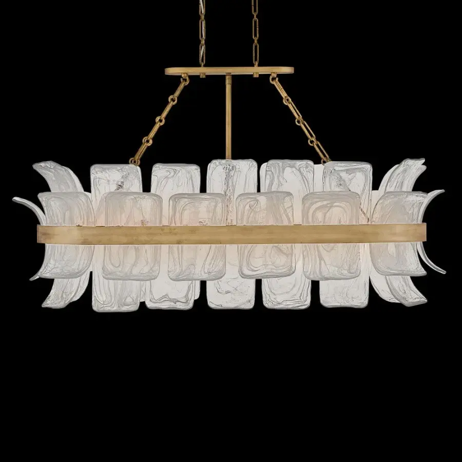 Fleur Large Ten-Light Linear Chandelier - Image 8