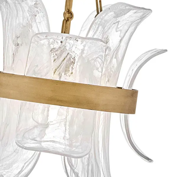 Fleur Large Pendant in Burnished Gold - Image 4