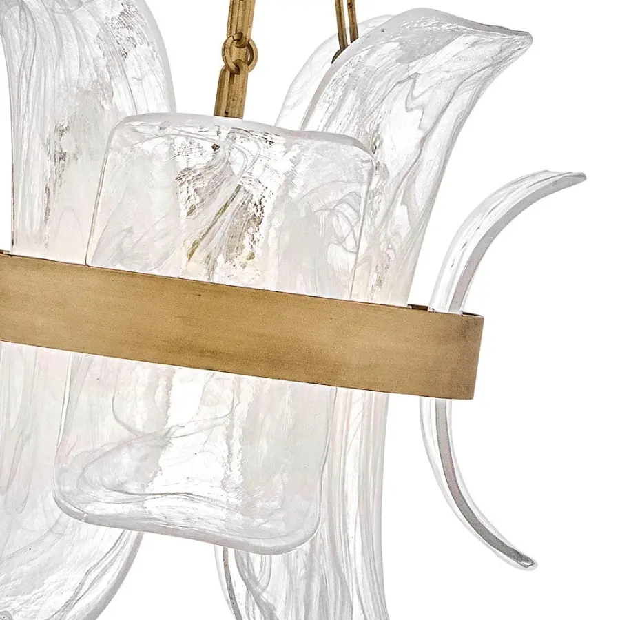 Fleur Large Pendant in Burnished Gold - Image 4