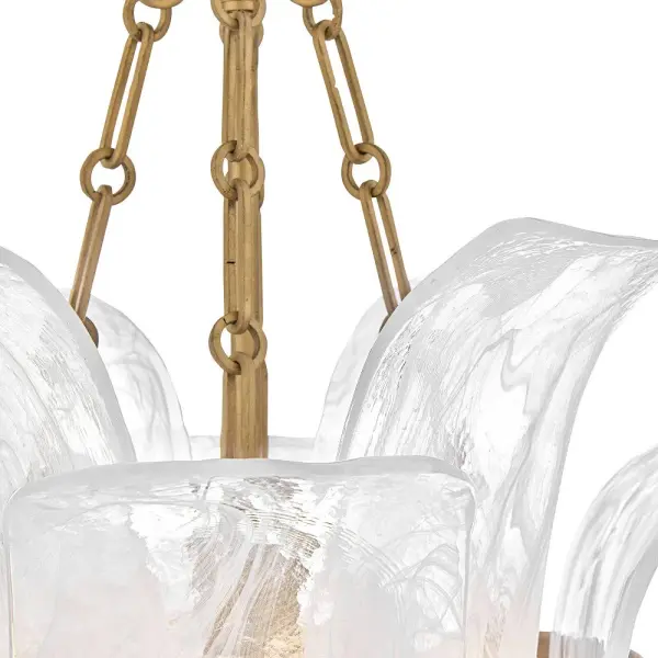 Fleur Large Pendant in Burnished Gold - Image 5