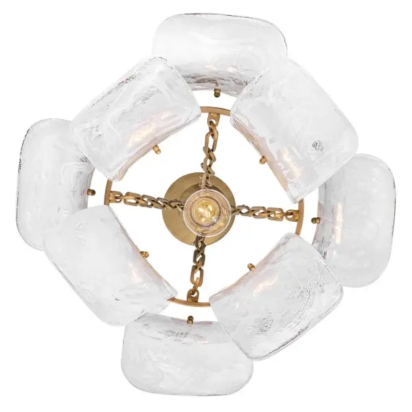 Fleur Large Pendant in Burnished Gold - Image 6