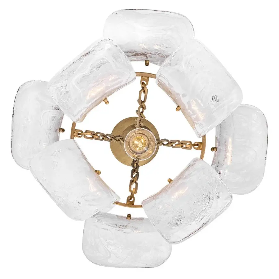 Fleur Large Pendant in Burnished Gold - Image 6