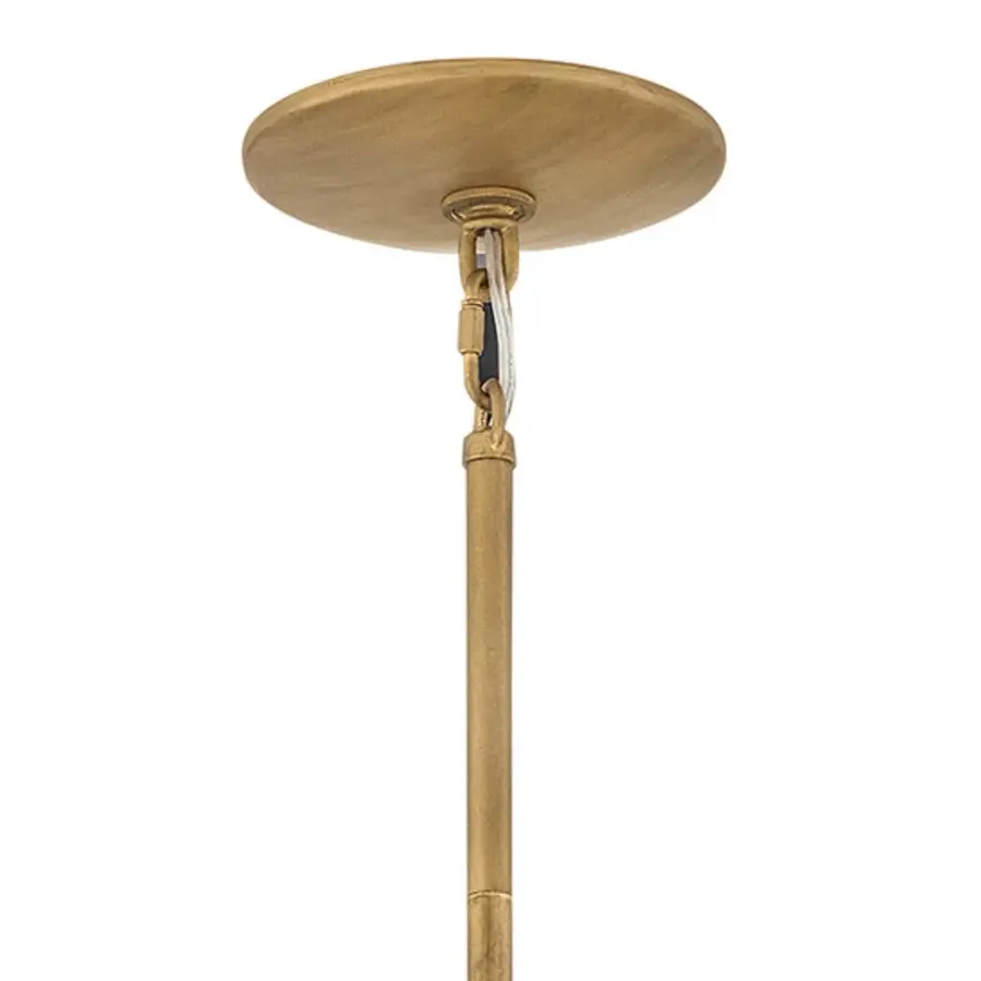 Fleur Large Pendant in Burnished Gold - Image 7