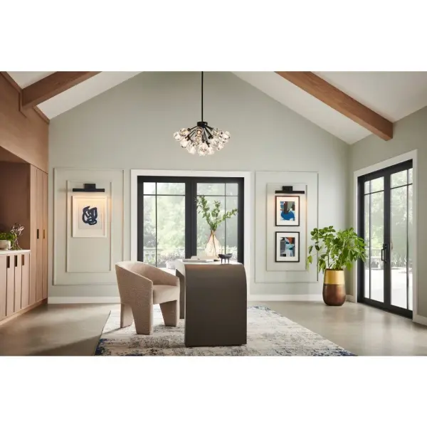 Elise Medium Convertible Chandelier in Black - Image 7