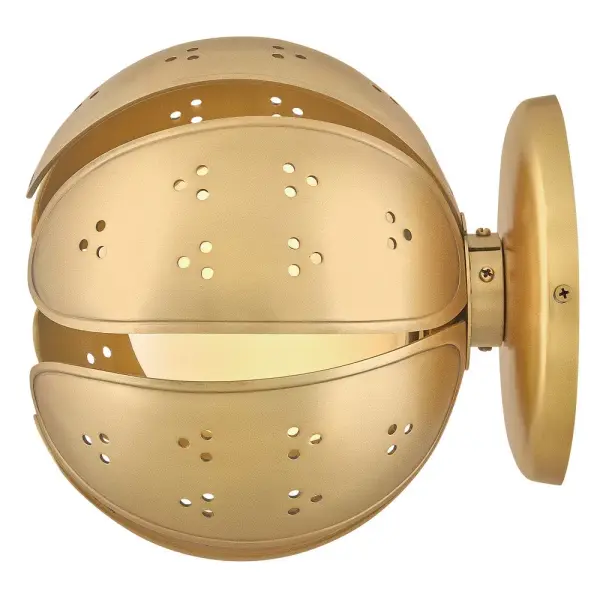 Anthos Small Semi-Flush Mount in Unlacquered Brass - Image 6