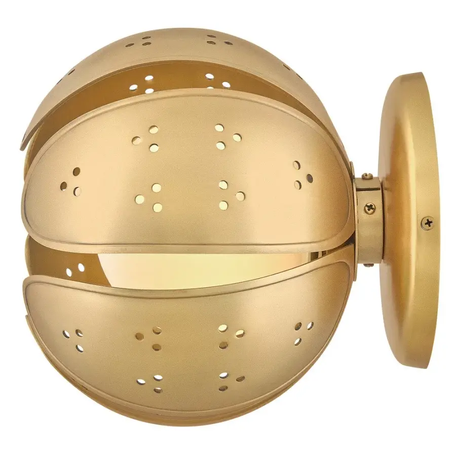 Anthos Small Semi-Flush Mount in Unlacquered Brass - Image 6