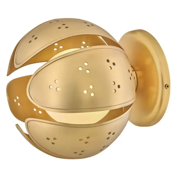Anthos Small Semi-Flush Mount in Unlacquered Brass - Image 7