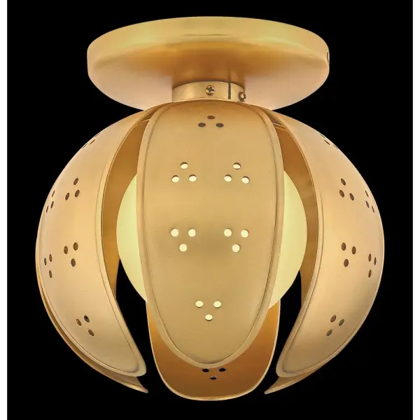 Anthos Small Semi-Flush Mount in Unlacquered Brass - Image 8