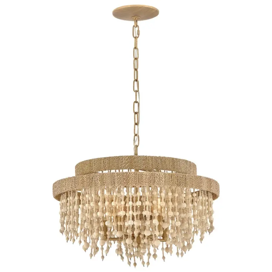 Freya Medium Semi Flush Mount in Burnished Gold - Image 4