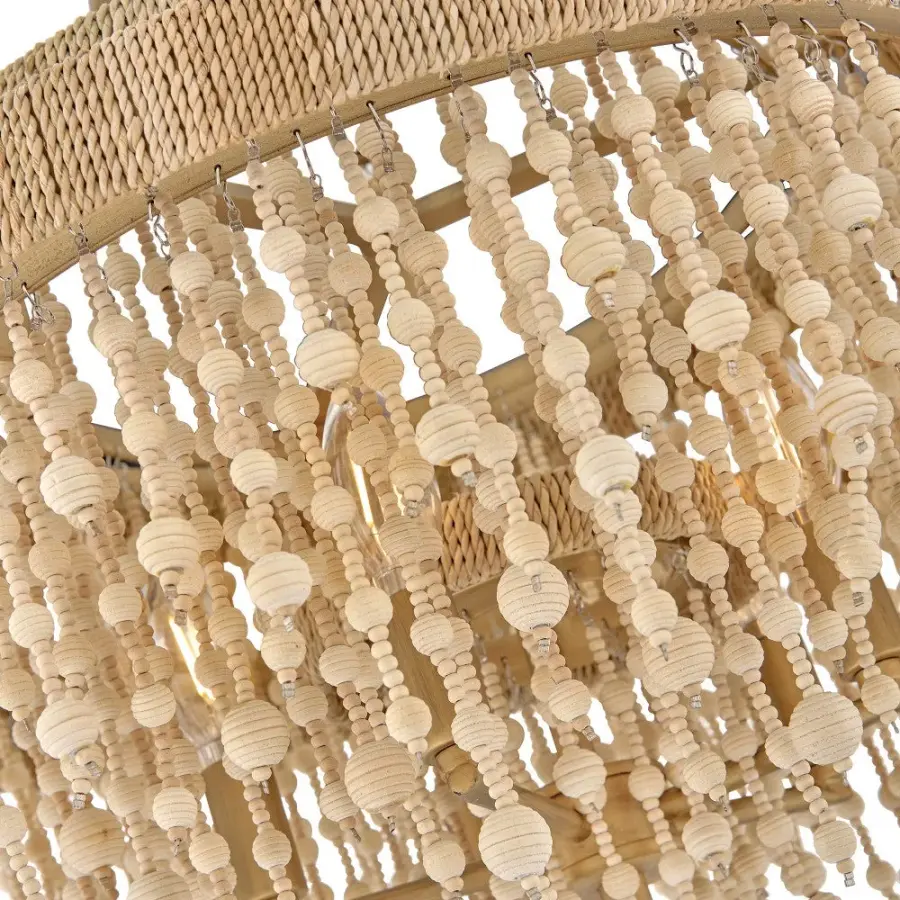 Freya Medium Semi Flush Mount in Burnished Gold - Image 5