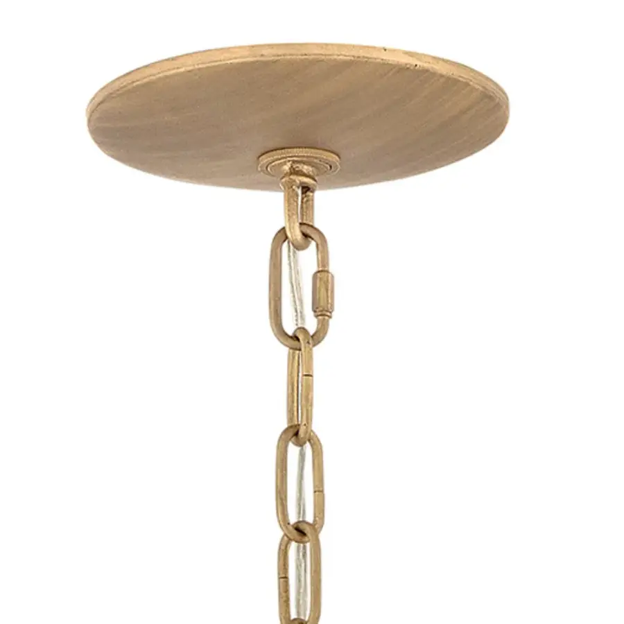 Freya Medium Semi Flush Mount in Burnished Gold - Image 8