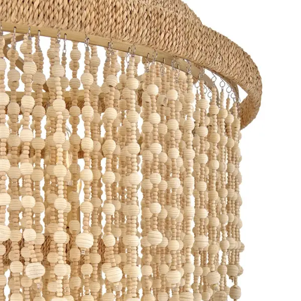 Freya Medium Chandelier with Wooden Beads - Image 4