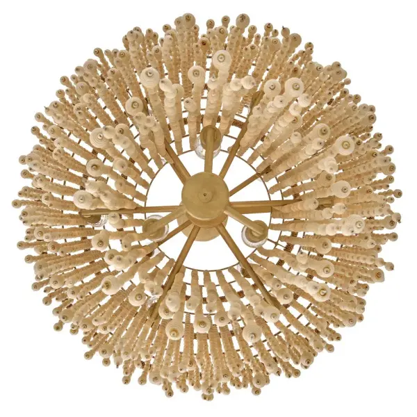Freya Medium Chandelier with Wooden Beads - Image 8