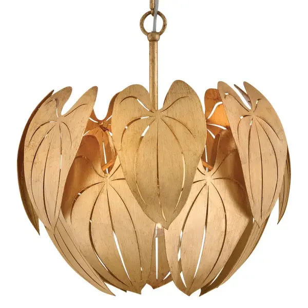 Camille Large Convertible Semi-Flush Mount in Distressed Brass - Image 7