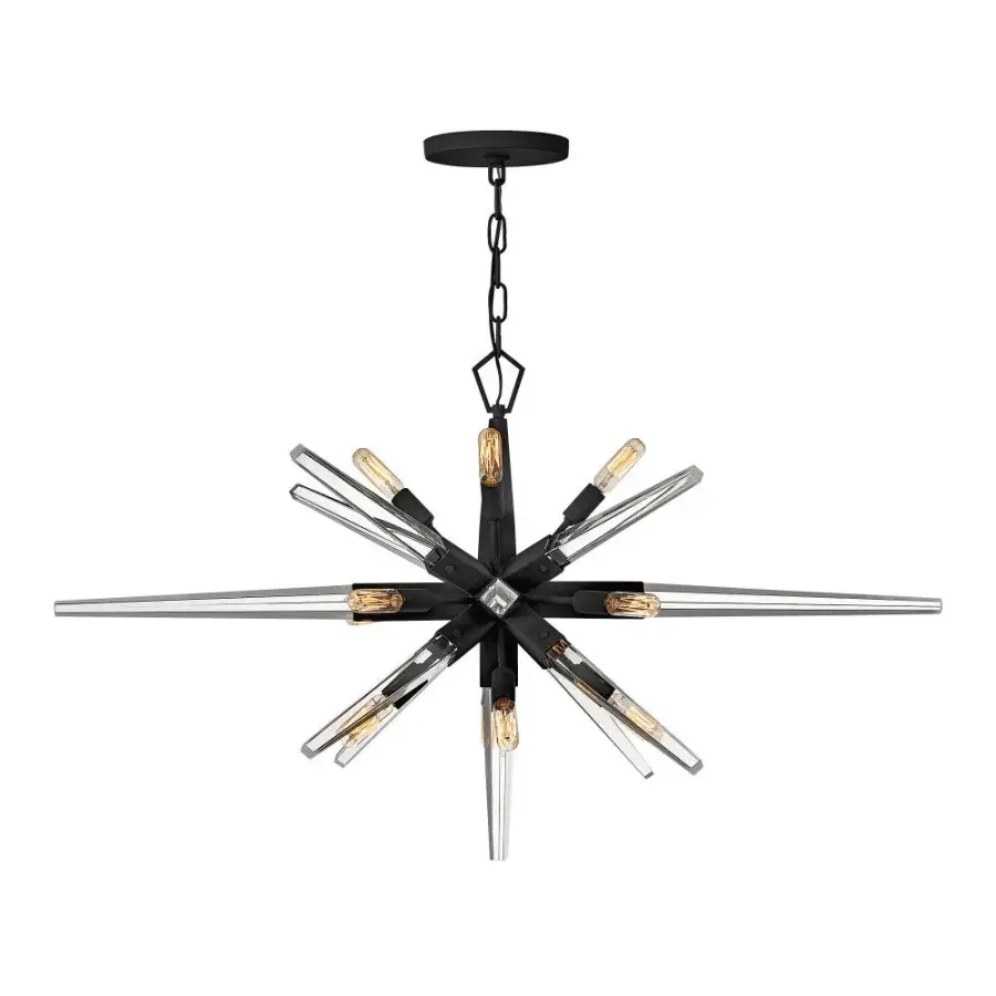 Ariel Medium Twelve Light Linear Chandelier - Image 1