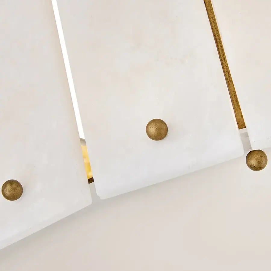Simone Medium Semi-Flush Mount in Burnished Gold - Image 4