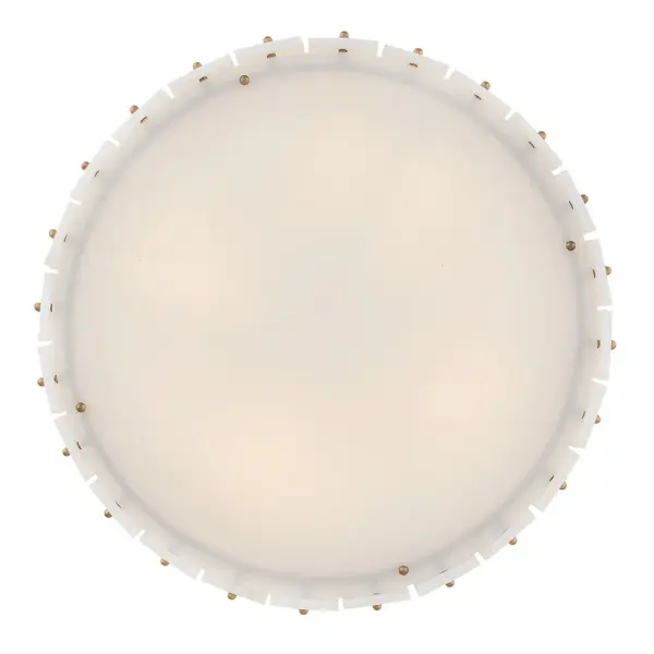 Simone Medium Semi-Flush Mount in Burnished Gold - Image 5