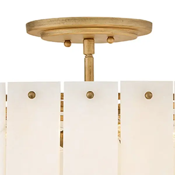 Simone Medium Semi-Flush Mount in Burnished Gold - Image 8