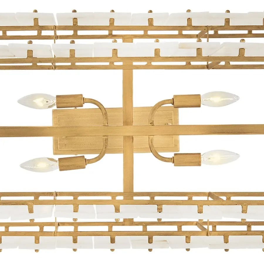 Simone Medium Eight Light Linear Chandelier - Image 12