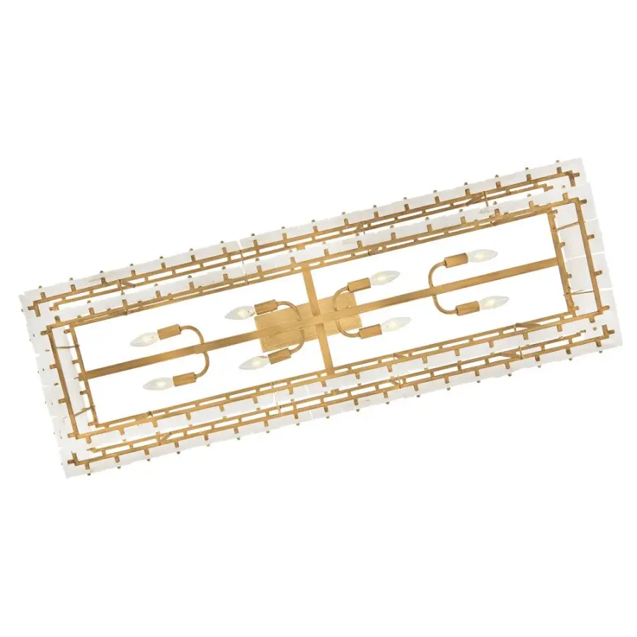 Simone Medium Eight Light Linear Chandelier - Image 9