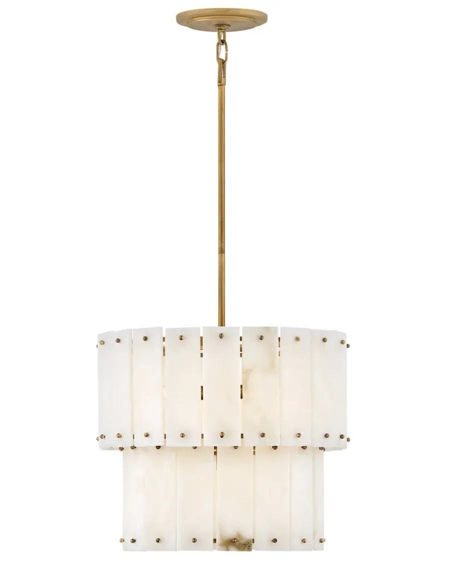 Simone Medium Convertible Semi-Flush Mount in Burnished Gold - Image 1