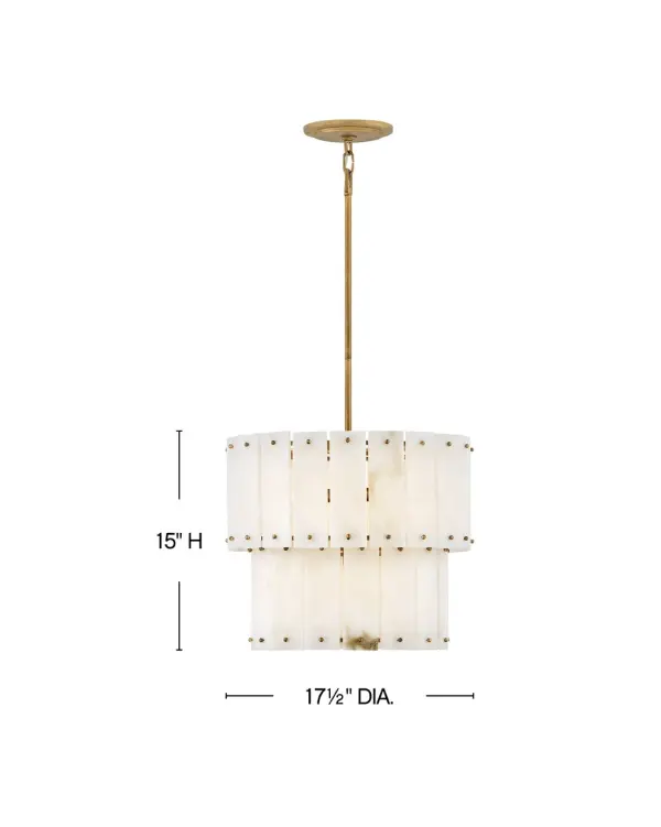 Simone Medium Convertible Semi-Flush Mount in Burnished Gold - Image 2