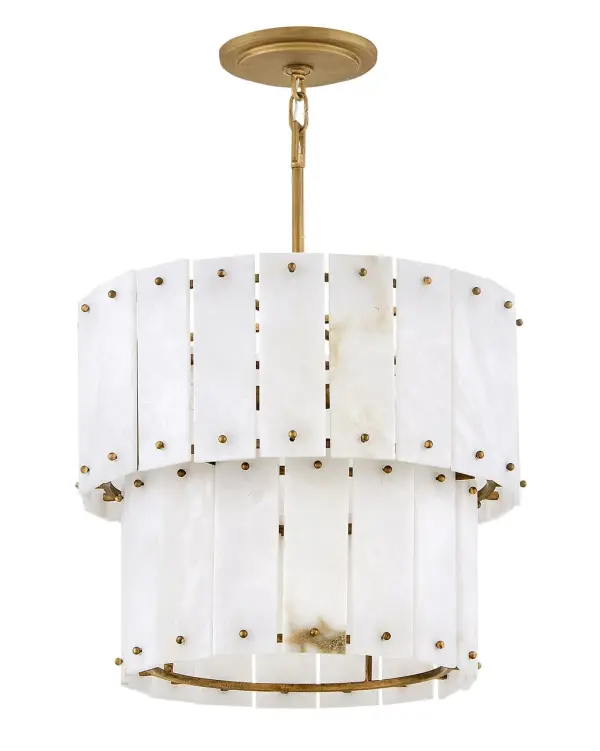 Simone Medium Convertible Semi-Flush Mount in Burnished Gold - Image 11