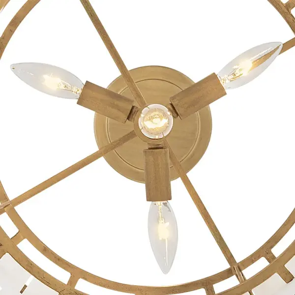 Simone Medium Convertible Semi-Flush Mount in Burnished Gold - Image 13