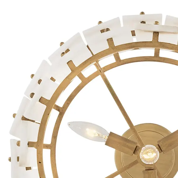 Simone Medium Convertible Semi-Flush Mount in Burnished Gold - Image 14