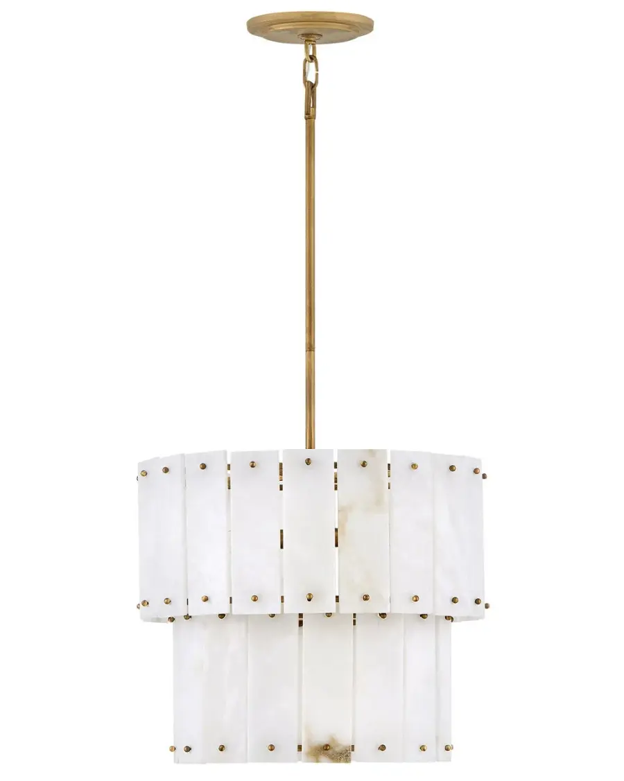 Simone Medium Convertible Semi-Flush Mount in Burnished Gold - Image 5