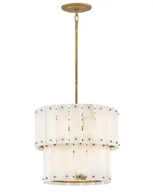 Simone Medium Convertible Semi-Flush Mount in Burnished Gold - Image 6