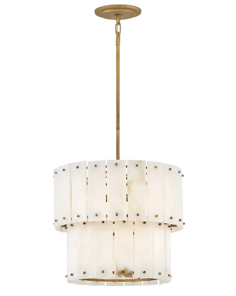 Simone Medium Convertible Semi-Flush Mount in Burnished Gold - Image 6