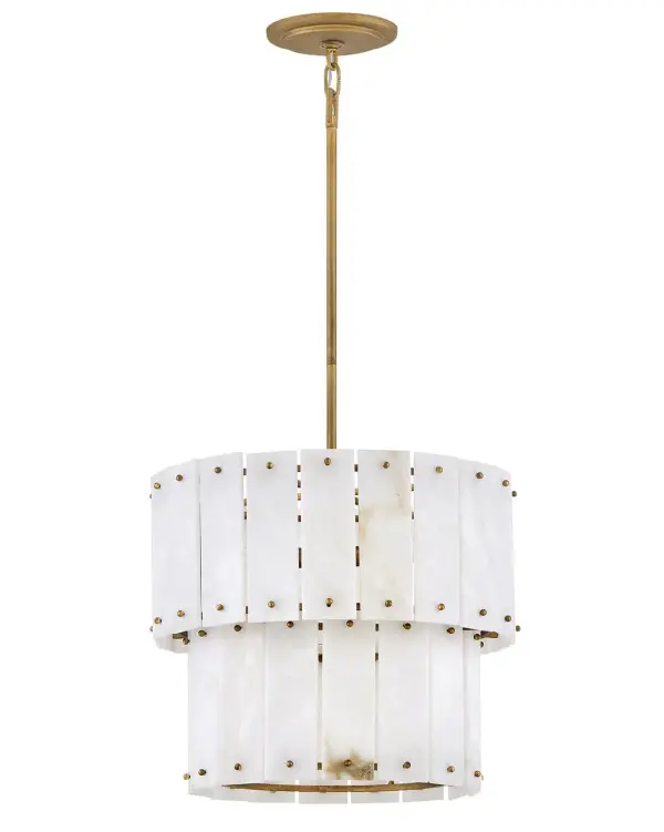 Simone Medium Convertible Semi-Flush Mount in Burnished Gold - Image 7