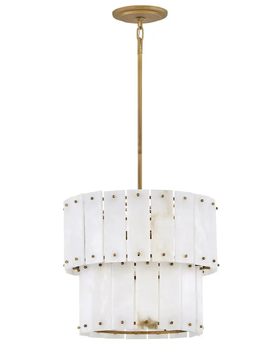 Simone Medium Convertible Semi-Flush Mount in Burnished Gold - Image 7