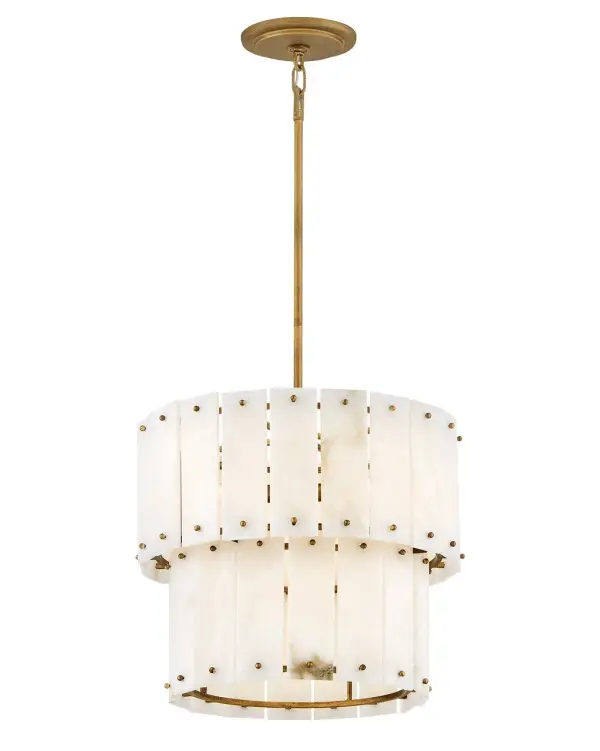 Simone Medium Convertible Semi-Flush Mount in Burnished Gold - Image 8