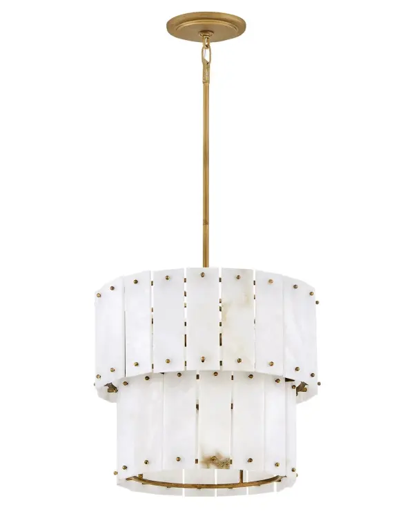 Simone Medium Convertible Semi-Flush Mount in Burnished Gold - Image 9