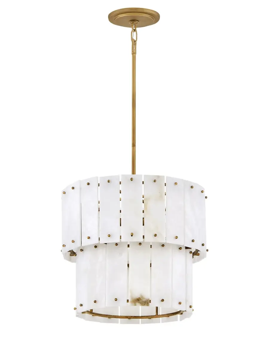 Simone Medium Convertible Semi-Flush Mount in Burnished Gold - Image 9