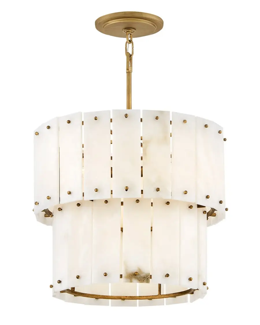 Simone Medium Convertible Semi-Flush Mount in Burnished Gold - Image 10