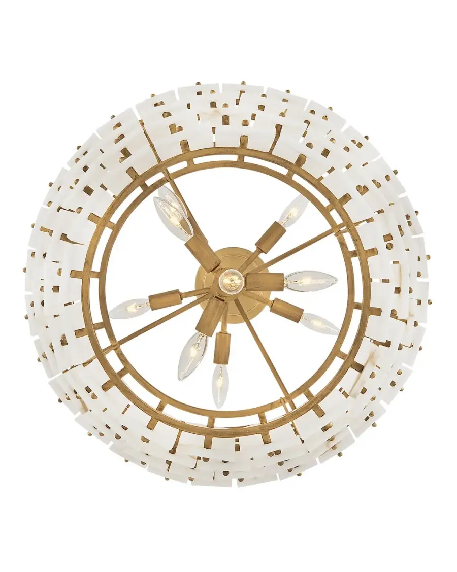 Simone Medium Multi-Tier Chandelier in Burnished Gold - Image 6
