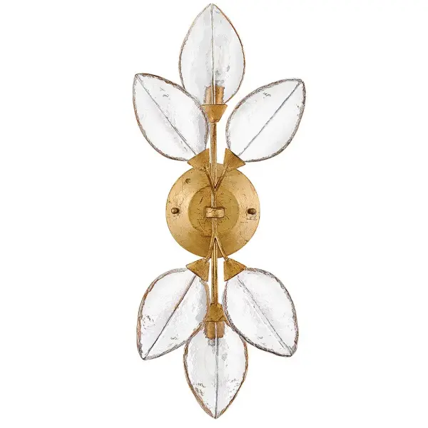Amira Large Two Light Sconce in Distressed Brass - Image 12