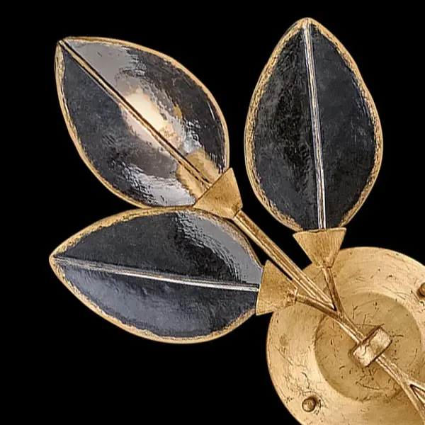 Amira Large Two Light Sconce in Distressed Brass - Image 3