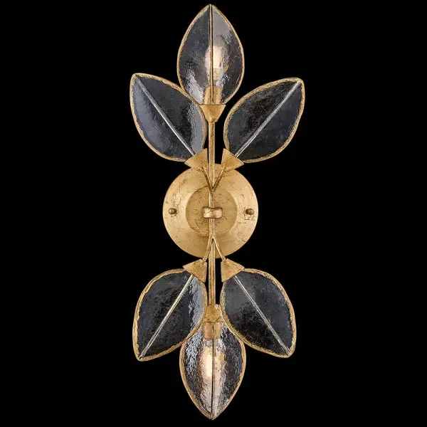 Amira Large Two Light Sconce in Distressed Brass - Image 4