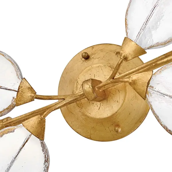 Amira Large Two Light Sconce in Distressed Brass - Image 7