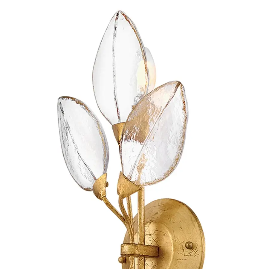 Amira Large Two Light Sconce in Distressed Brass - Image 8