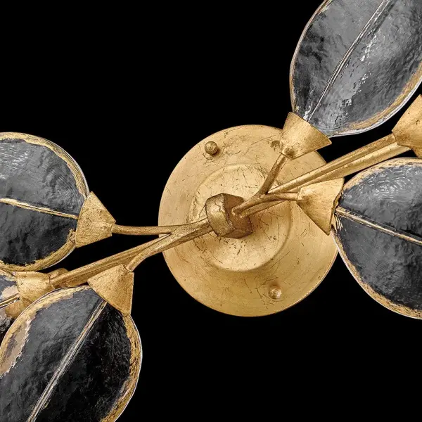 Amira Large Two Light Sconce in Distressed Brass - Image 10