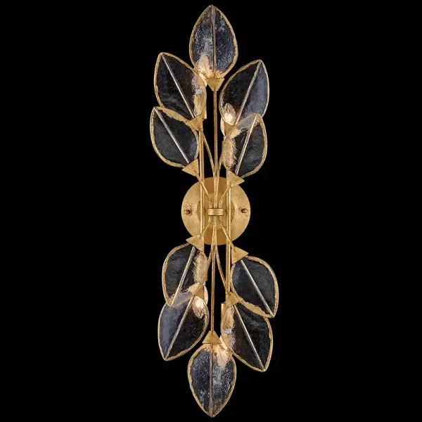 Amira Large Four Light Sconce in Distressed Brass - Image 12