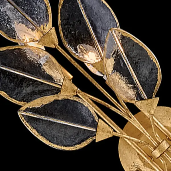 Amira Large Four Light Sconce in Distressed Brass - Image 3